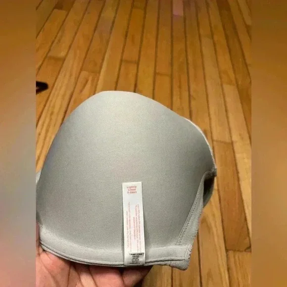 cacique bra Size 42H Gray Padded Gold Latch Lightly Lined T-shirt - Picture 7 of 8